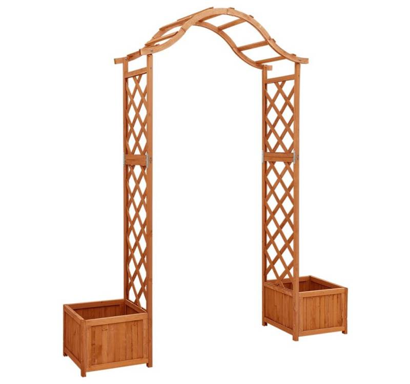 DOTMALL Pergola Garten-Pergola mit Blumenkasten Massivholz Tanne von DOTMALL