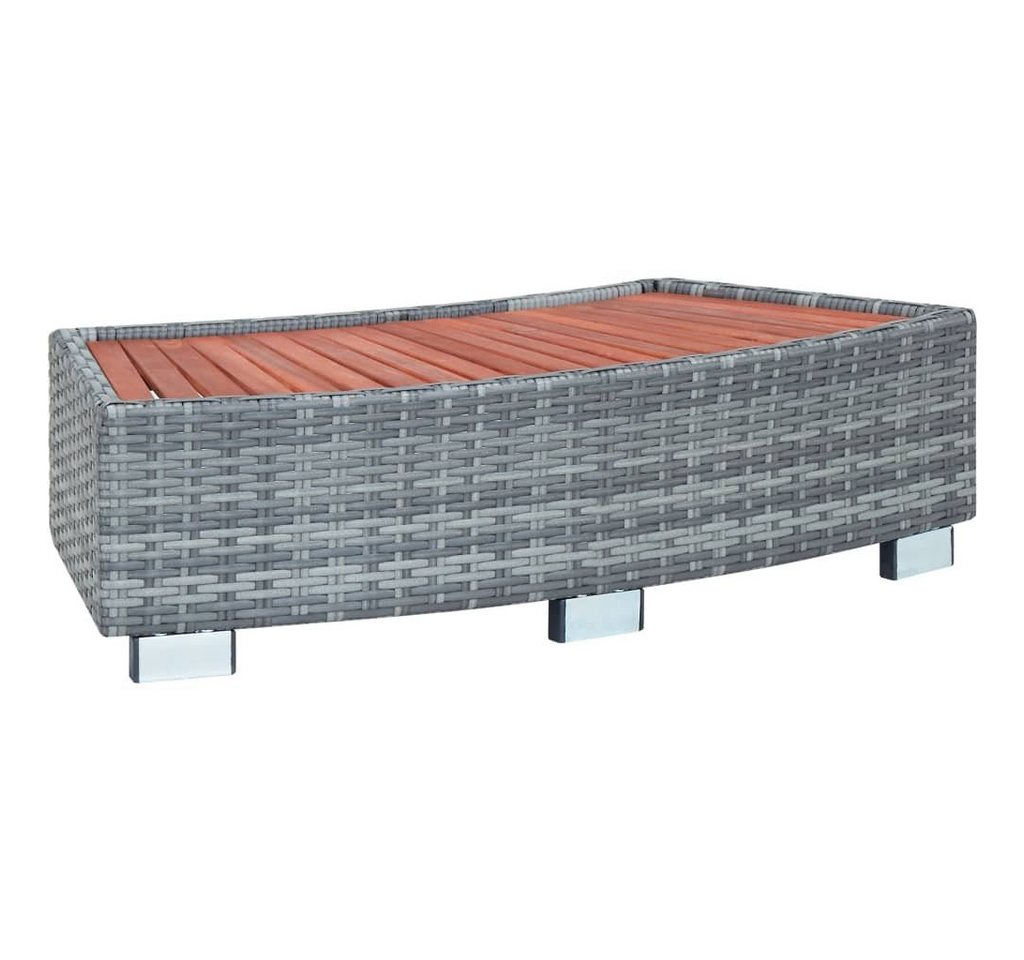 DOTMALL Poolleiter Pooltreppe Outdoor Poly Rattan,wetterfest, UV-beständig,92×45×25cm von DOTMALL