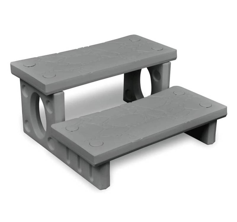DOTMALL Poolleiter für Spas, 2 Sprossen, aus Kunststoff 70 x 65 x 34 cm von DOTMALL