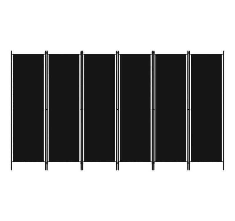DOTMALL Raumteiler 6-tlg. Raumteiler Schwarz 300x180 cm von DOTMALL