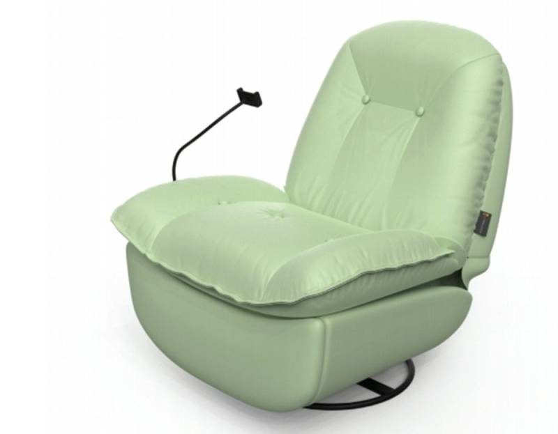 DOTMALL Schaukelstuhl Sprachsteuerung, USB, 270° drehbarer Lazy Boy Recliner Einzelsitz von DOTMALL