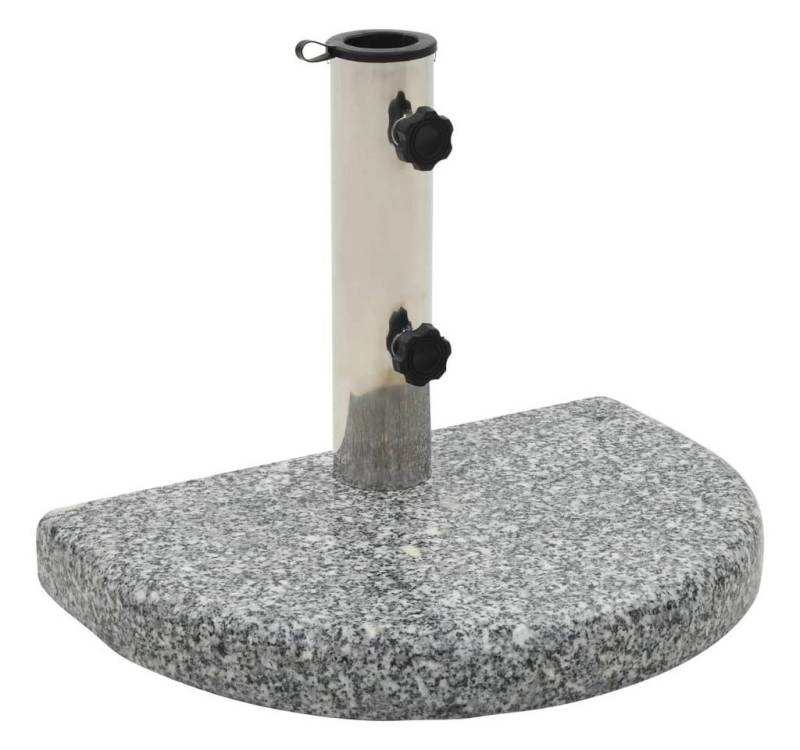DOTMALL Schirmhalter Sonnenschirmständer Granit 10 kg Gebogen Grau von DOTMALL