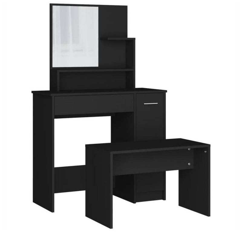 DOTMALL Schminktisch Schminktisch-Set,86,5 x 35 x 136 cm,Schwarz von DOTMALL