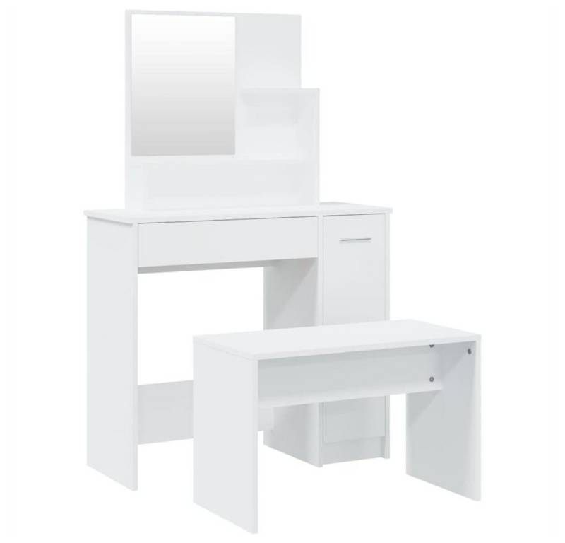DOTMALL Schminktisch Schminktisch-Set Weiß 86,5x35x136 cm von DOTMALL