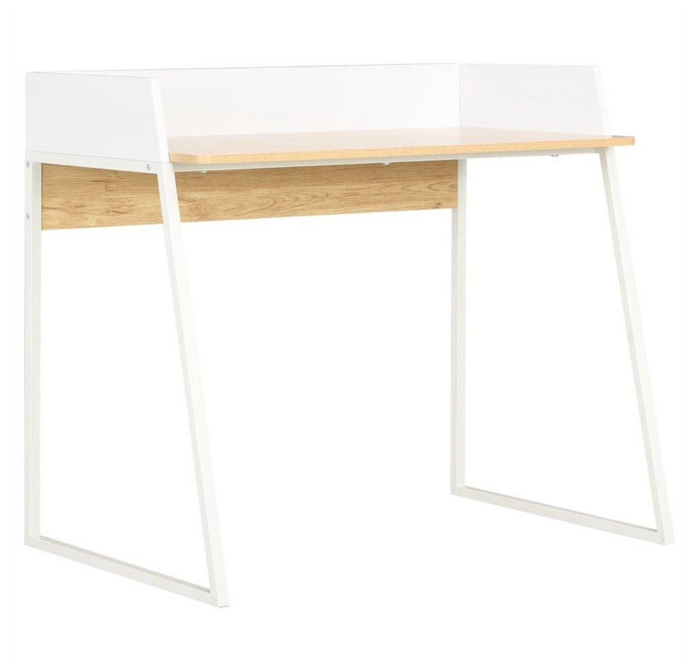 DOTMALL Schreibtisch Schreibtisch, Weiß und Eiche , 90x60x88 cm von DOTMALL
