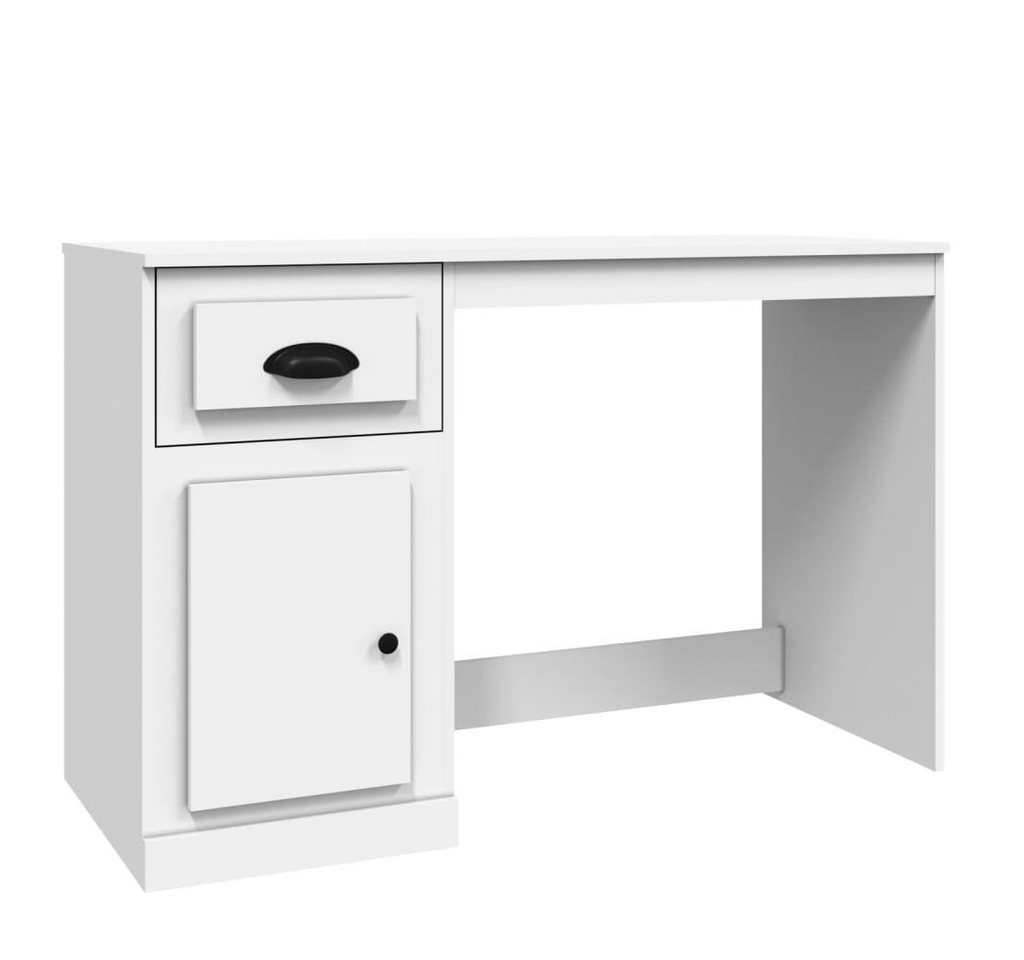 DOTMALL Schreibtischstuhl Schreibtisch mit Schublade Weiß 115x50x75 cm Holzwerkstoff von DOTMALL