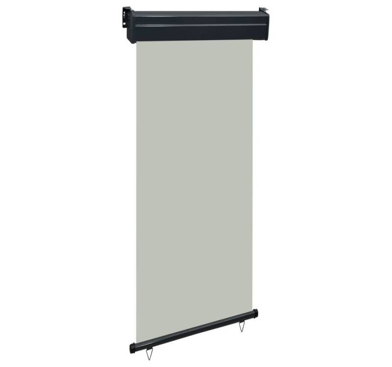 DOTMALL Seitenmarkise Balkon-Seitenmarkise 85x250 cm Grau von DOTMALL