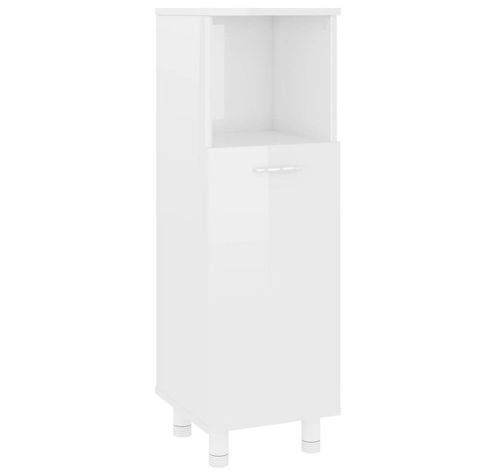 DOTMALL Seitenschrank Badezimmerschrank,Hochglanz-Weiß,30x30x95 cm, Holzwerkstoff von DOTMALL