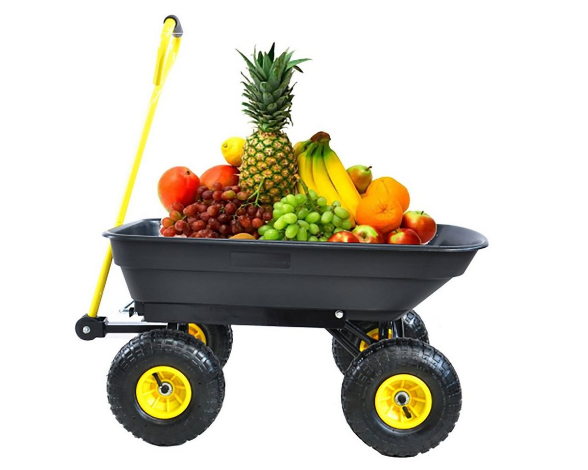 DOTMALL Servierwagen Klappwagen Poly Garden Dump Cart mit Stahlrahmen von DOTMALL