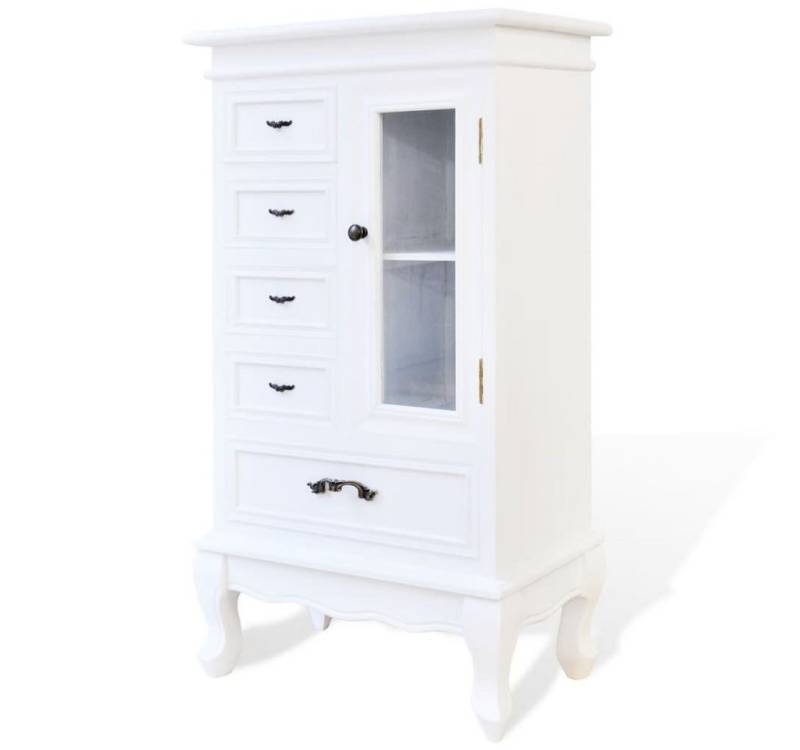 DOTMALL Sideboard Küchenschrank mit 5 Schubladen 2 Fächer, Kommode im Landhausstil von DOTMALL