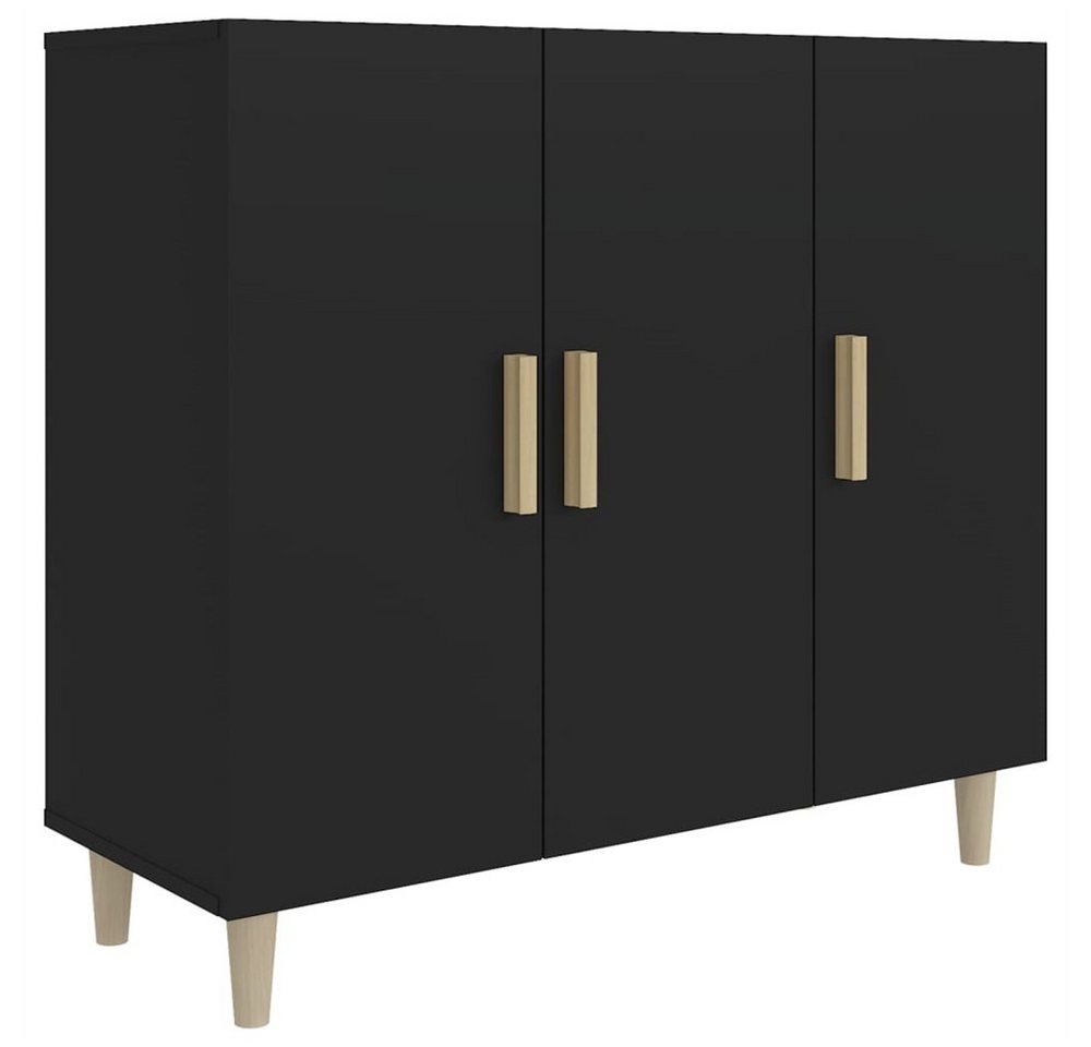 DOTMALL Sideboard Sideboard,90 x 34 x 80 cm,Holzwerkstoff,Schwarz von DOTMALL