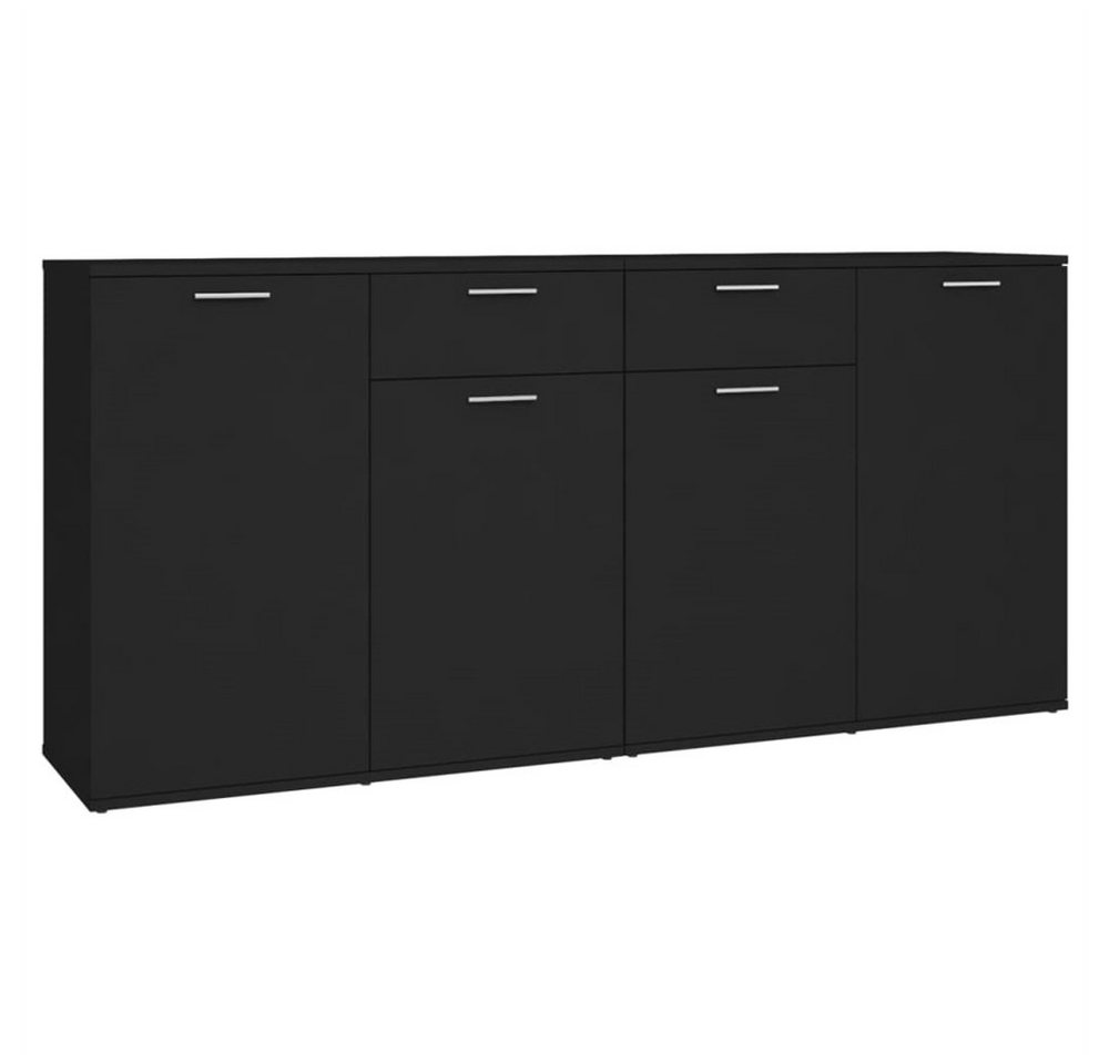 DOTMALL Sideboard Sideboard,Schwarz,160 x 36 x 75 cm, Holzwerkstoff (2x805771) von DOTMALL