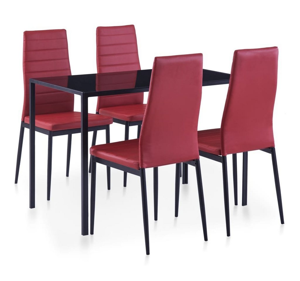 DOTMALL Sitzgruppe Essgruppe (5-tlg), Stabile und leicht, Tisch mit 4 Stühlen von DOTMALL