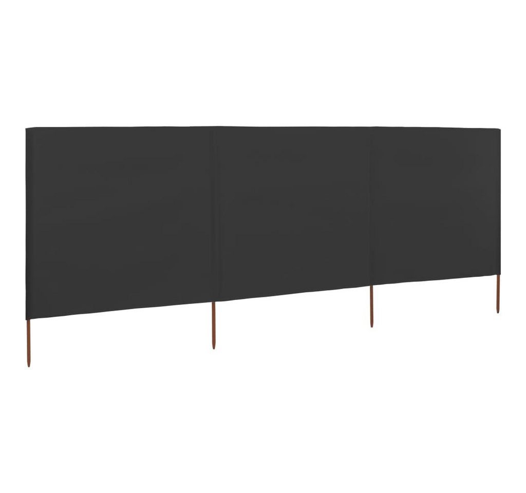 DOTMALL Sonnenschirm 3-teiliges Windschutzgewebe 400 x 120 cm Anthrazit von DOTMALL