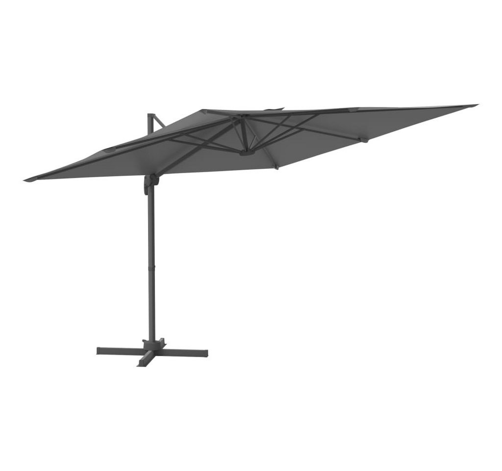 DOTMALL Sonnenschirm Ampelschirm mit Aluminium-Mast Anthrazit 400x300 cm von DOTMALL