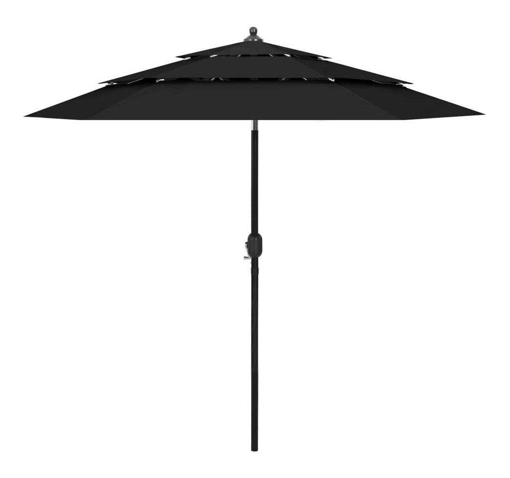 DOTMALL Sonnenschirm Sonnenschirm mit Aluminium-Mast 3-lagig 2,5 m von DOTMALL