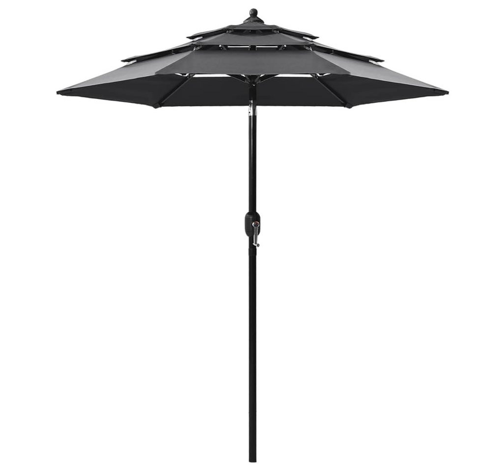 DOTMALL Sonnenschirm Sonnenschirm mit Aluminium-Mast 3-lagig 2 m von DOTMALL