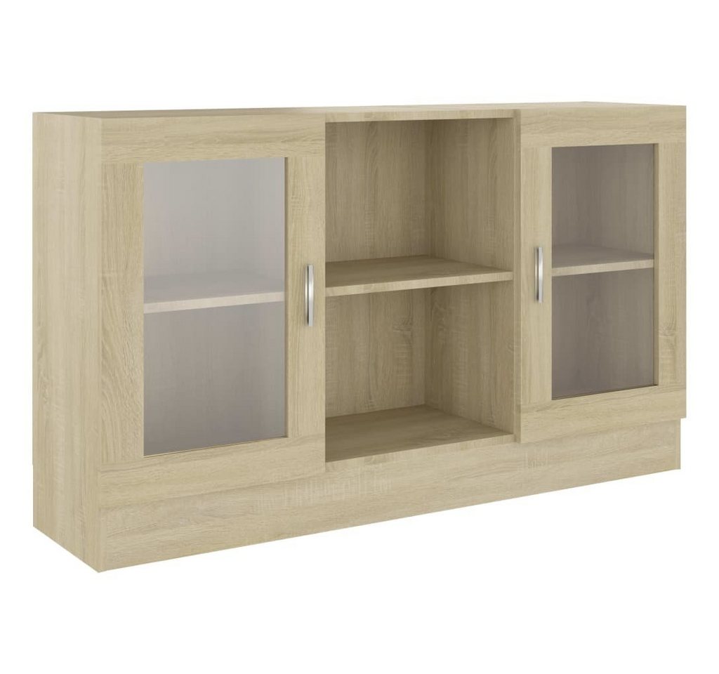 DOTMALL Stauraumvitrine Lagerschrank 120x30,5x70 cm,mit 2 Fächer und 2 Türen von DOTMALL