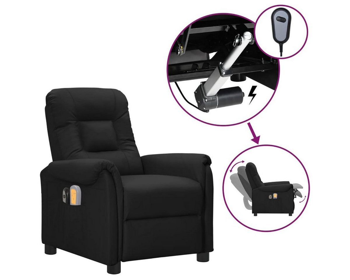 DOTMALL Stuhl Elektrischer Massagesessel aus schwarzem Kunstleder von DOTMALL