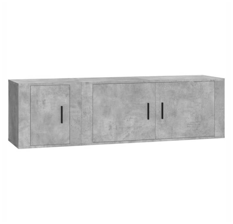 DOTMALL TV-Schrank 2-teiliges TV-Schrank-Set Betongraues Holzwerkstoff von DOTMALL