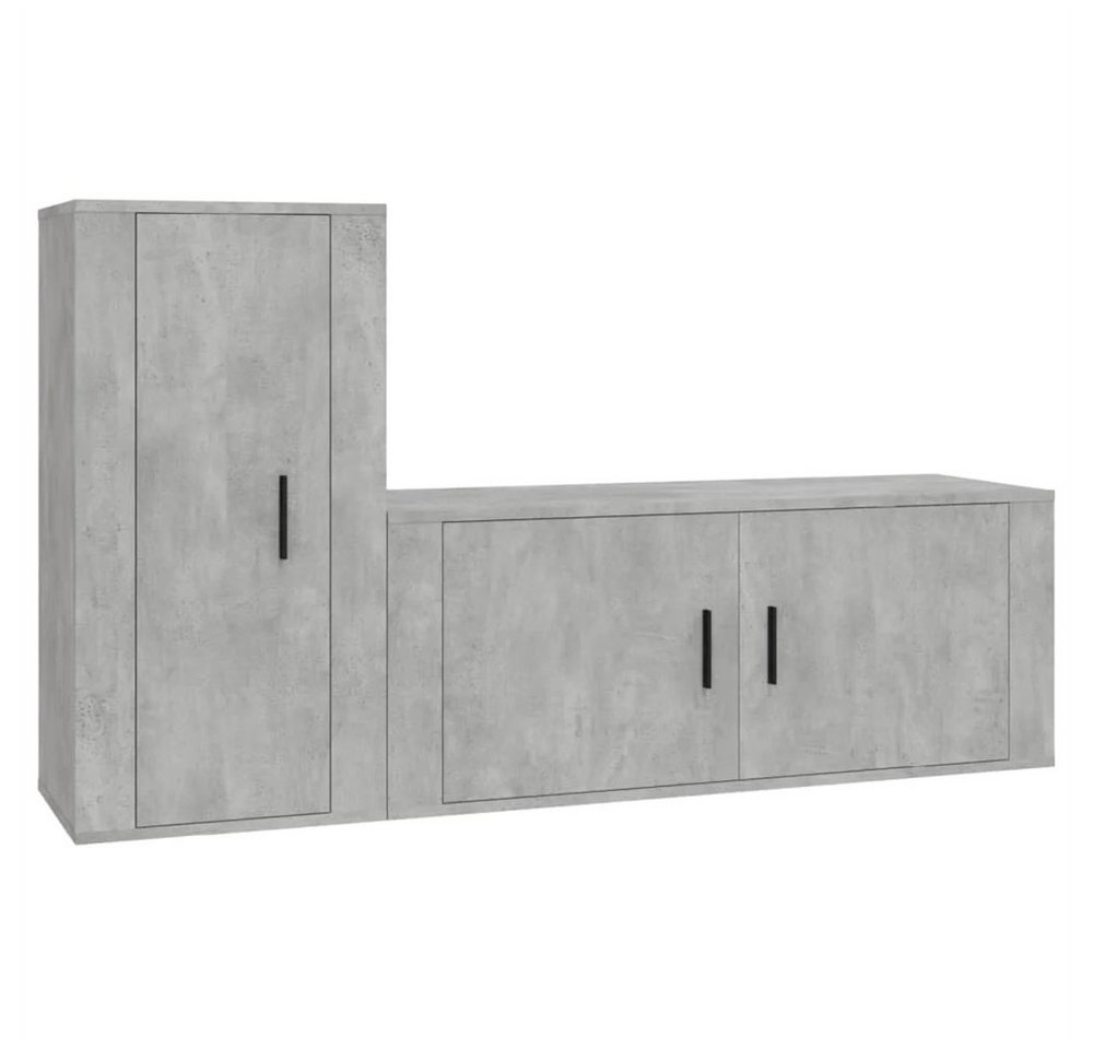 DOTMALL TV-Schrank TV-Schrank-Set,Holzwerkstoff,Betongrau,2-tlg. von DOTMALL