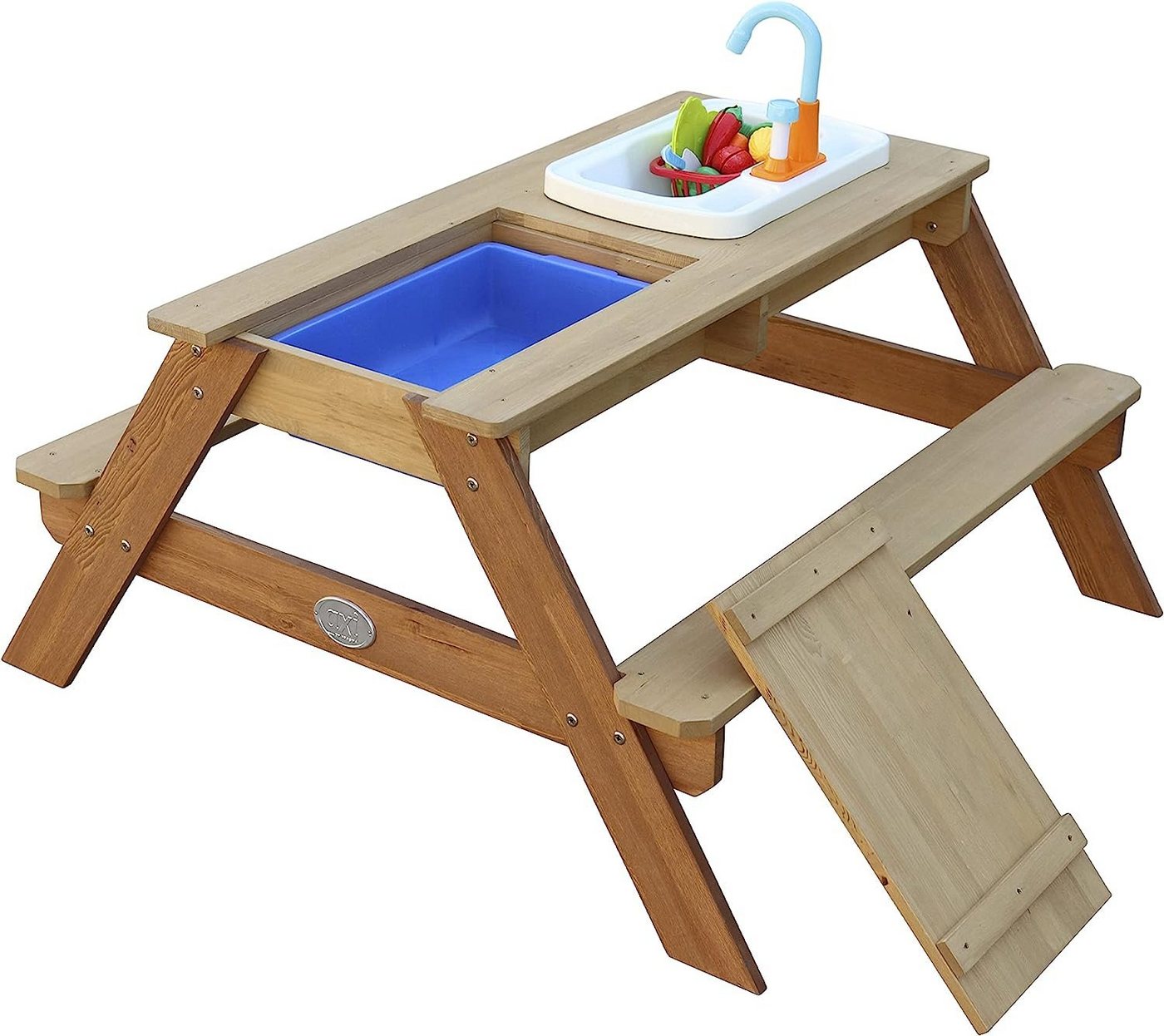 DOTMALL Tischsitz AXI Sand and Water Picnic Table Emily" with Play Kitchen Brown" von DOTMALL