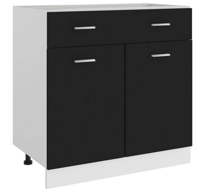 DOTMALL Unterschrank Schubunterschrank Lyon Schwarz 80x46x81,5 cm Holzwerkstoff DOTMALL Unterschrank Schubunterschrank Lyon Schwarz 80x46x81,5 cm Holzwerkstoff von DOTMALL