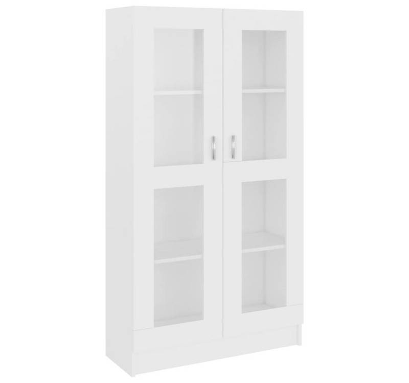 DOTMALL Vitrine Vitrinenschrank Weiß 82,5x30,5x150 cm Holzwerkstoff von DOTMALL