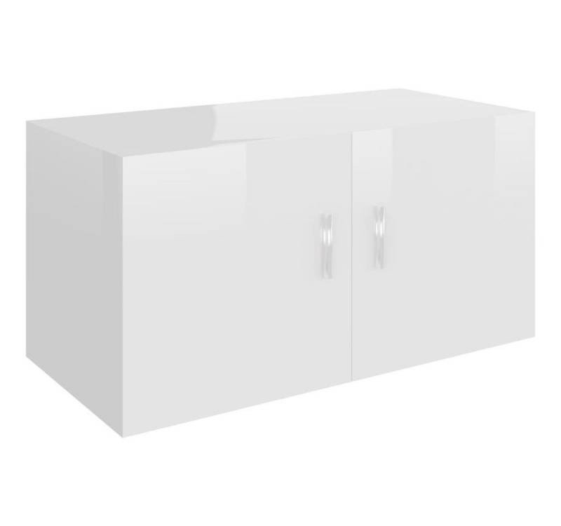DOTMALL Wandregal Wandschrank Hochglanz-Weiß 80x39x40 cm Holzwerkstoff von DOTMALL