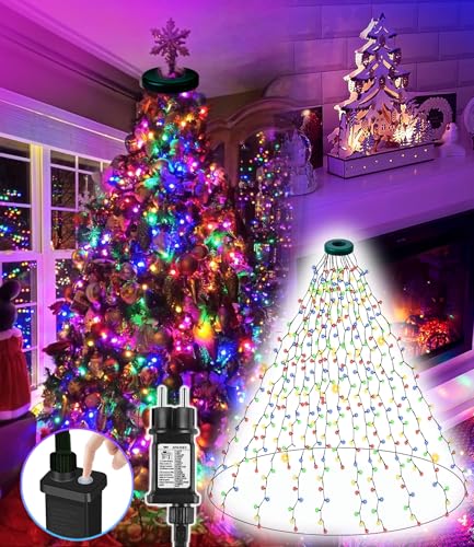 DOTWAYAW Smart Lichterkette 2M 400 LED Weihnachtsbaum - App-gesteuerte Lichter für Weihnachten mit 16 Millionen RGB Farben LED Lichterkette Weihnachten von DOTWAYAW