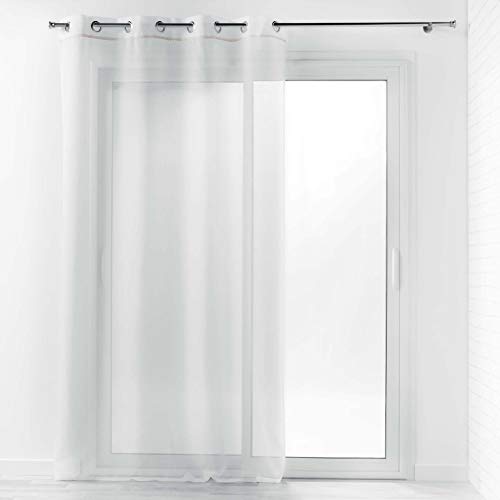 Douceur d'Intérieur Ösenvorhang, Polyester, weiß, 140 x 240 cm von Douceur d'Intérieur