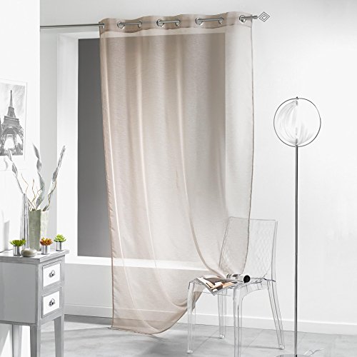 Douceur d'Intérieur, Tenda con occhielli Lissea, in poliestere, Grigio (Taupe), 240 x 140 x 240 cm Douceur d'Intérieur, Tenda con occhielli Lissea, in poliestere, Grigio (Taupe), 240 x 140 x 240 cm von Douceur d'Intérieur