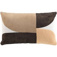 Douceur D'intérieur - Dekoratives Kissen mit asymmetrischen Mustern, 30 x 50 cm von DOUCEUR D'INTÉRIEUR