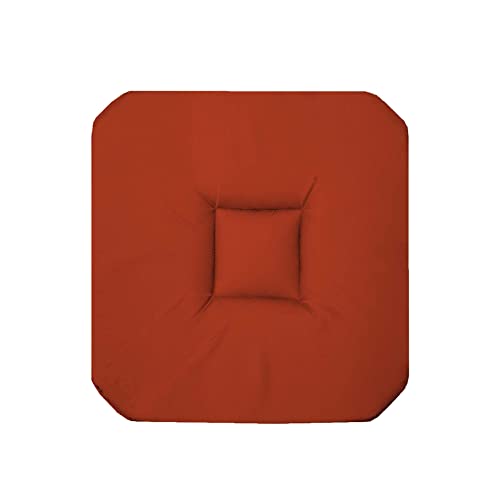 DOUCEUR D'INTERIEUR Panama Sitzkissen mit 4 Klappen, Terrakotta, 36 x 36 x 3,5 cm von Douceur d'Intérieur