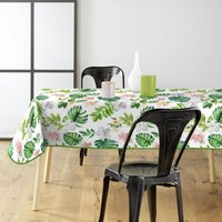 Tischdecke mit Pflanzenmuster BALEARES, 140 x 240 cm, Kunststoff von DOUCEUR D'INTÉRIEUR