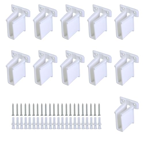 DOUDINGMAO 11 Stück Draht-Regalhalterungen, weiß, stabile Edelstahl-Schrankstützen für sichere Wandmontage DOUDINGMAO 11 Stück Draht-Regalhalterungen, weiß, stabile Edelstahl-Schrankstützen für sichere Wandmontage von DOUDINGMAO