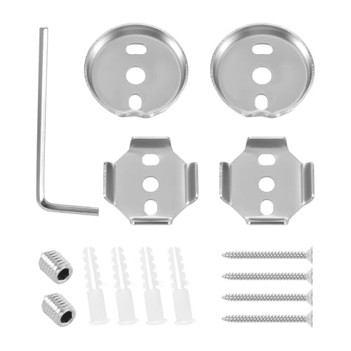DOUDINGMAO 15-teiliges Badezimmer-Handtuchhalter-Reparatur-Set, Edelstahl, Montagezubehör für Handtuchstangenhaken, einfache Installation von DOUDINGMAO