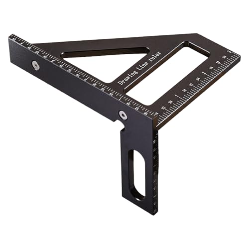 DOUDINGMAO 45 90 Grad Tischlerei, dreieckiges Vierkantlineal, Winkelmesser, Werkzeug für präzises Messen im Möbelbau und Bau DOUDINGMAO 45 90 Grad Tischlerei, dreieckiges Vierkantlineal, Winkelmesser, Werkzeug für präzises Messen im Möbelbau und Bau von DOUDINGMAO