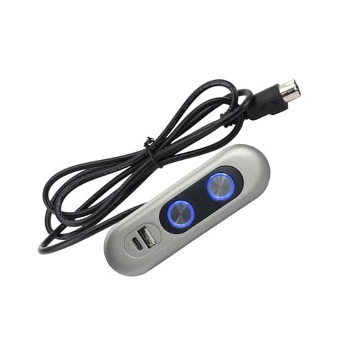 DOUDINGMAO Elektrische Liegestuhlschalter mit 2 Tasten, Steuerschalter mit USB-Lade-Schnittstellen, Power Recliner Controller von DOUDINGMAO