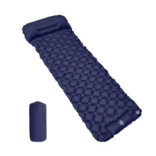 DOUDINGMAO Faltbare Campingmatte, aufblasbar, mit Kissen, leichte Campingunterlage von DOUDINGMAO