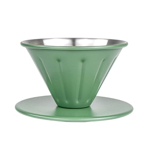 DOUDINGMAO Hand Drip Kaffeemaschine Edelstahl Filterbecher Professionelle Kaffeetasse Geeignet für Büro oder Reisen von DOUDINGMAO