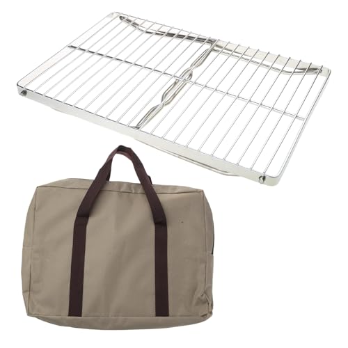 DOUDINGMAO Outdoor BBQ Herd Tisch Grillrost Camping Outdoor Lagerfeuer Faltbar Picknicks Reisen Essen Grillen Rucksacktisch von DOUDINGMAO