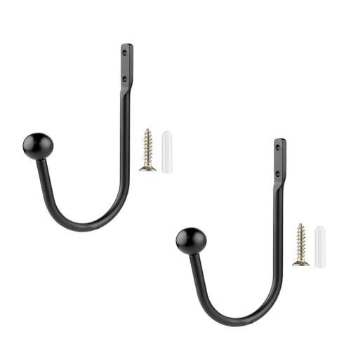 DOUDINGMAO Raffhalter aus Aluminiumlegierung, U-förmig, für Zuhause und Büro, mit Schrauben, Schwarz, 2/4 Stück DOUDINGMAO Raffhalter aus Aluminiumlegierung, U-förmig, für Zuhause und Büro, mit Schrauben, Schwarz, 2/4 Stück von DOUDINGMAO