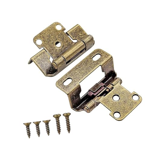 DOUDINGMAO Set mit 2 praktischen Scharnieren aus antikem Stahl für Küchenschränke mit 1,27 cm Überlagerungen, teilweise umwickelt, halbe versteckte Designs DOUDINGMAO Set mit 2 praktischen Scharnieren aus antikem Stahl für Küchenschränke mit 1,27 cm Überlagerungen, teilweise umwickelt, halbe versteckte Designs von DOUDINGMAO