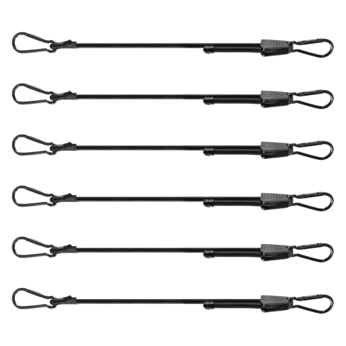 DOUDINGMAO Verstellbare Karabiner-Spanngurte, elastische Gurte, verstellbare Bungee-Seile, Mehrzweckschnüre für Fracht, Gepäck und Fahrrad von DOUDINGMAO