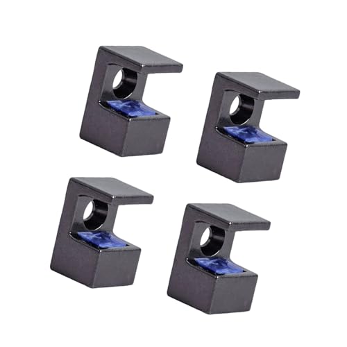 DOUDINGMAO Verstellbare Mehrzweck-Glas-Klemmhalter für Vitrinen, Schränke und Paneele, aus stabiler Zinklegierung, 4 Stück DOUDINGMAO Verstellbare Mehrzweck-Glas-Klemmhalter für Vitrinen, Schränke und Paneele, aus stabiler Zinklegierung, 4 Stück von DOUDINGMAO