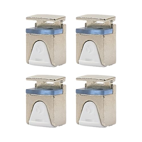 DOUDINGMAO Verstellbare Mehrzweck-Glas-Klemmhalter für Vitrinen, Schränke und Paneele, aus stabiler Zinklegierung, 4 Stück DOUDINGMAO Verstellbare Mehrzweck-Glas-Klemmhalter für Vitrinen, Schränke und Paneele, aus stabiler Zinklegierung, 4 Stück von DOUDINGMAO