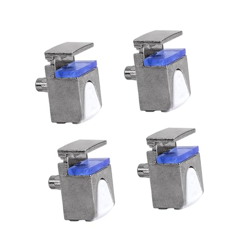 DOUDINGMAO Verstellbare Mehrzweck-Glas-Klemmhalter für Vitrinen, Schränke und Paneele, aus stabiler Zinklegierung, 4 Stück DOUDINGMAO Verstellbare Mehrzweck-Glas-Klemmhalter für Vitrinen, Schränke und Paneele, aus stabiler Zinklegierung, 4 Stück von DOUDINGMAO