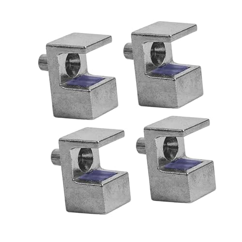 DOUDINGMAO Verstellbare Mehrzweck-Glas-Klemmhalter für Vitrinen, Schränke und Paneele, aus stabiler Zinklegierung, 4 Stück DOUDINGMAO Verstellbare Mehrzweck-Glas-Klemmhalter für Vitrinen, Schränke und Paneele, aus stabiler Zinklegierung, 4 Stück von DOUDINGMAO
