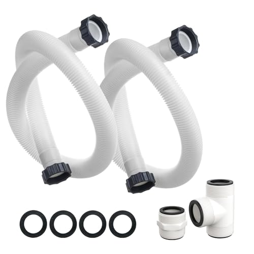 Poolschlauch-Adapter-Set für effiziente Wasserzirkulation oberirdische Pools Ersatzschlauch Poolfilterverbinder Flexibler Poolschlauch Poolschlauch-Adapter-Set für effiziente Wasserzirkulation oberirdische Pools Ersatzschlauch Poolfilterverbinder Flexibler Poolschlauch von DOUDINGMAO